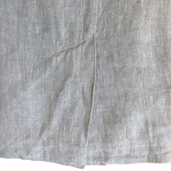 Zara Oversized Lagenlook Double Breasted Linen Blazer Jacket Oatmeal Size XS - Picture 13 of 16